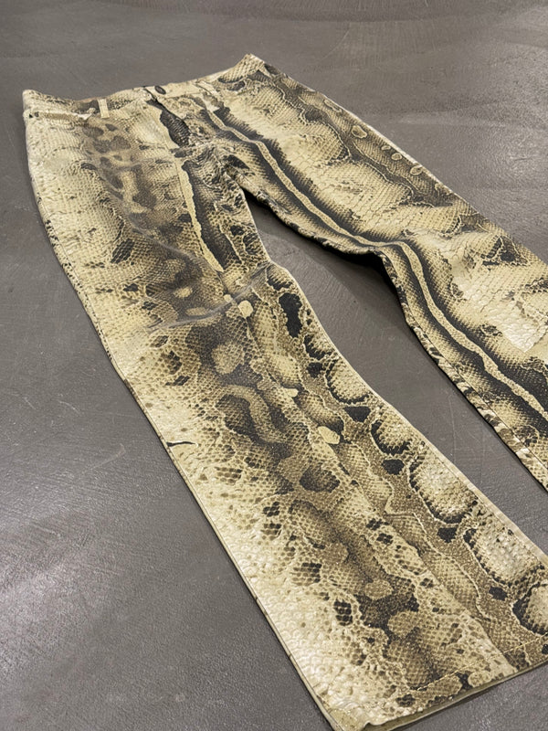 2000s Cavalli python print pants