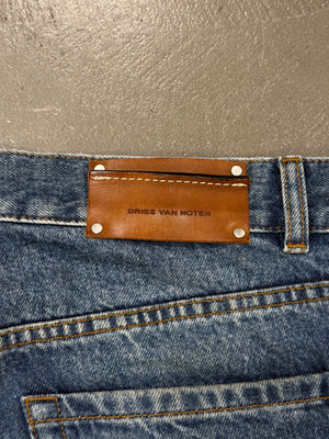 2000s Dries Van Noten distressed jeans