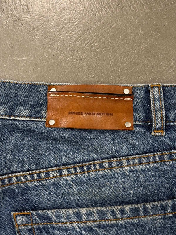 2000s Dries Van Noten distressed jeans