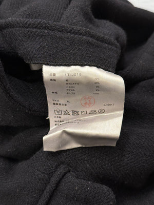 2023 Comme des Garçons cut-out open shoulders buckel blazer