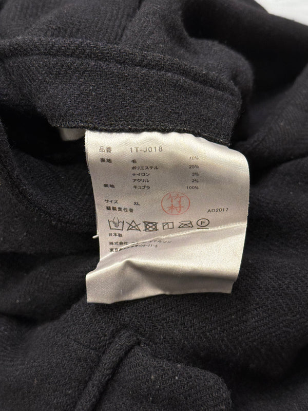 2023 Comme des Garçons cut-out open shoulders buckel blazer