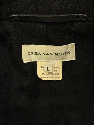 1990s Dries Van Noten Embroidered wool coat