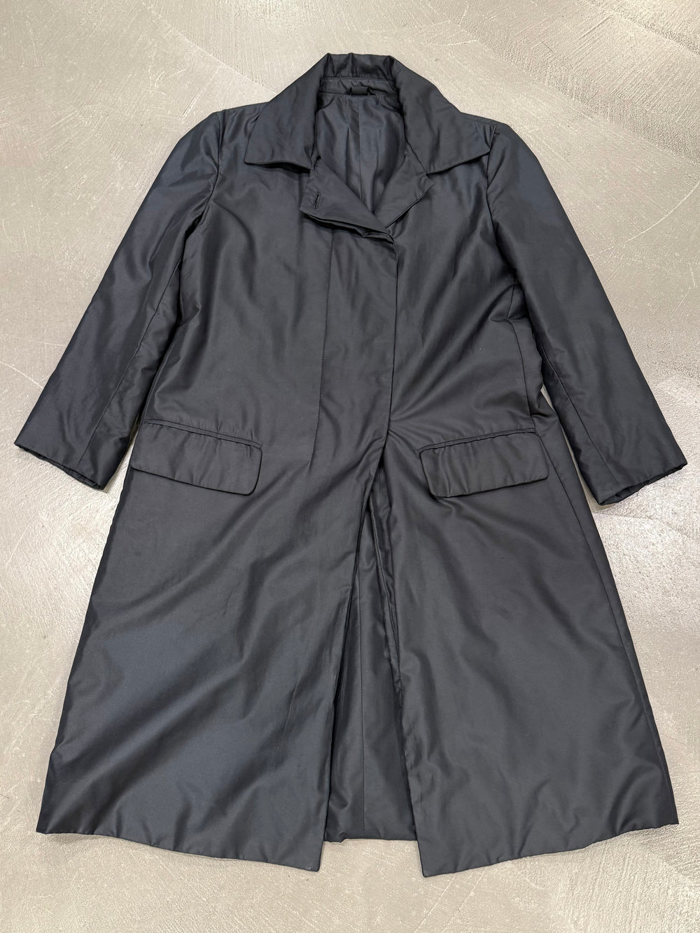 1990s Helmut Lang nylon duster trench coat