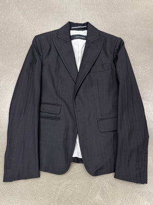 2000s Dsquared2 black pinstripe suit set
