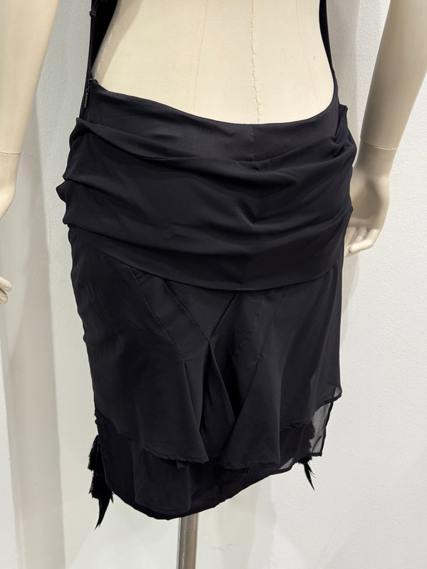 S/S2004 Gucci by Tom Ford bondage corseted dress
