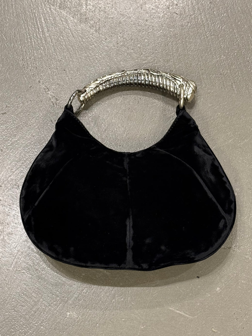 2002 Yves Saint Laurent metal horn mombasa bag