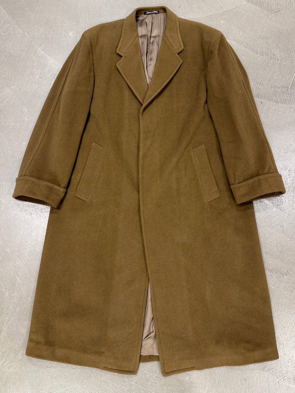 1990s Emporio Armani long wool kashmir coat