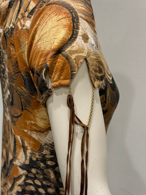 S/S2004 Roberto Cavalli feather print set