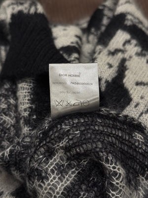 A/W2007 Dior Homme runway abstract print mohair sweater