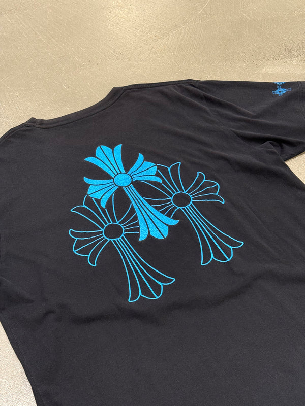 Chrome Hearts triple blue cross tee shirt