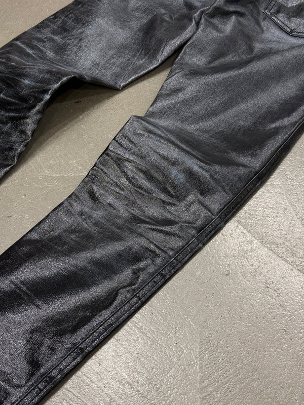 Celine distressed coated jeans