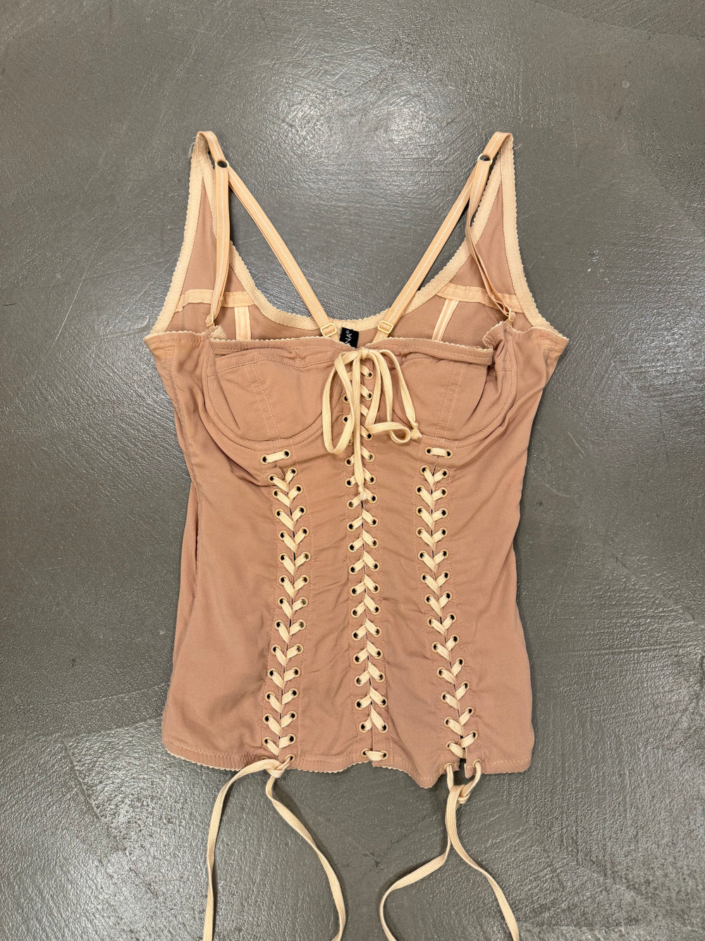 S/S2003 Dolce & Gabbana laced up corset top