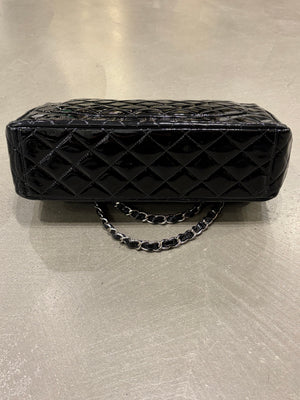 2013-2014 Chanel Large Flap double chain matelasse patent leather bag