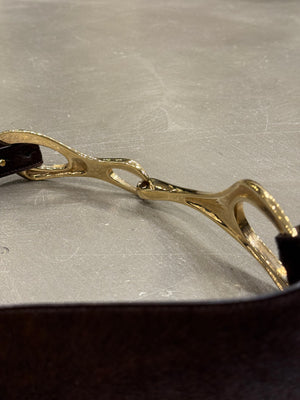 1998 Gucci by Tom Ford pony hair iconic belt