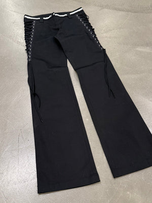 A/W2003 Dolce & Gabbana bondage lace-up pants