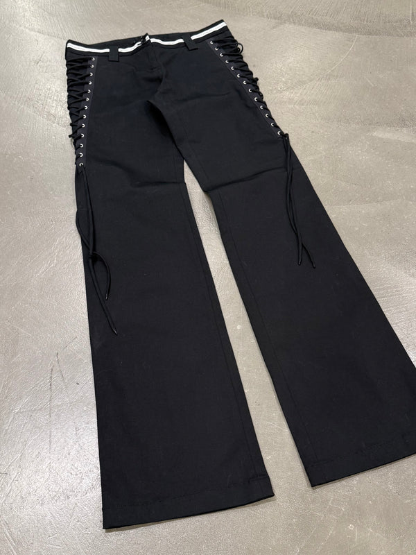 A/W2003 Dolce & Gabbana bondage lace-up pants
