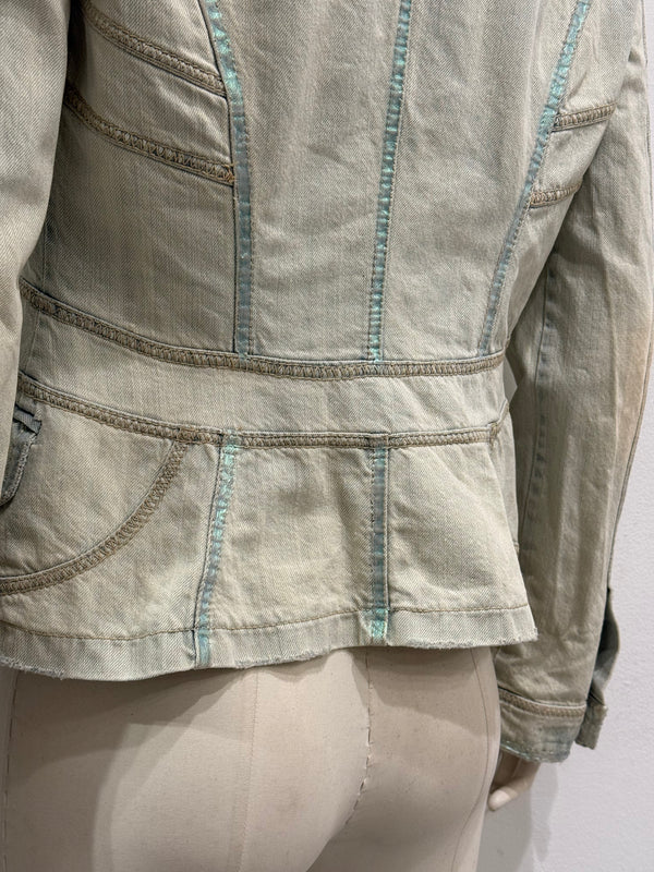 2000s Cavalli paneled denim jacket