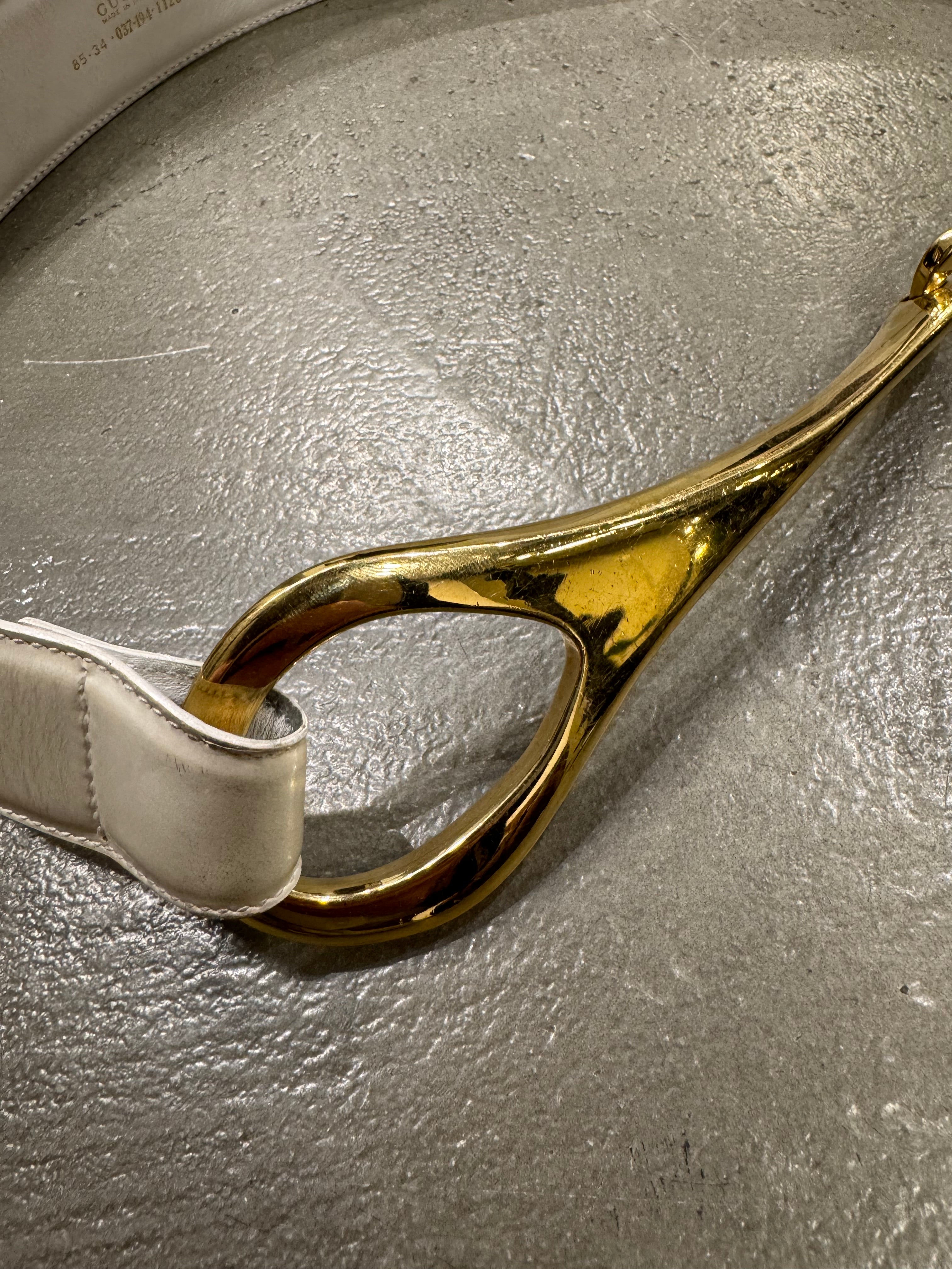 F/W 1996 Gucci by Tom Ford iconic horsebit leather belt