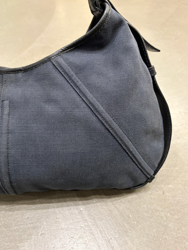 2002 Yves Saint Laurent by Tom Ford Mombasa blue canvas bag