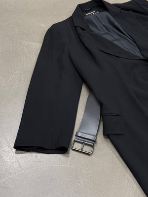 2000s Ann Demeulemeester long belted coat