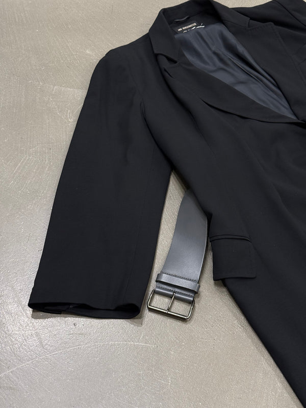 2000s Ann Demeulemeester long belted coat