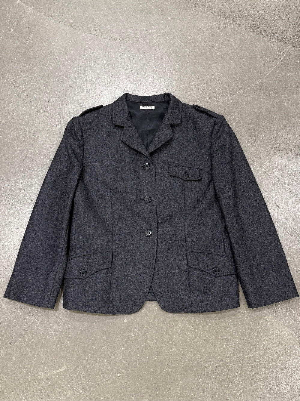 2000s Miu Miu cropped blazer jacket