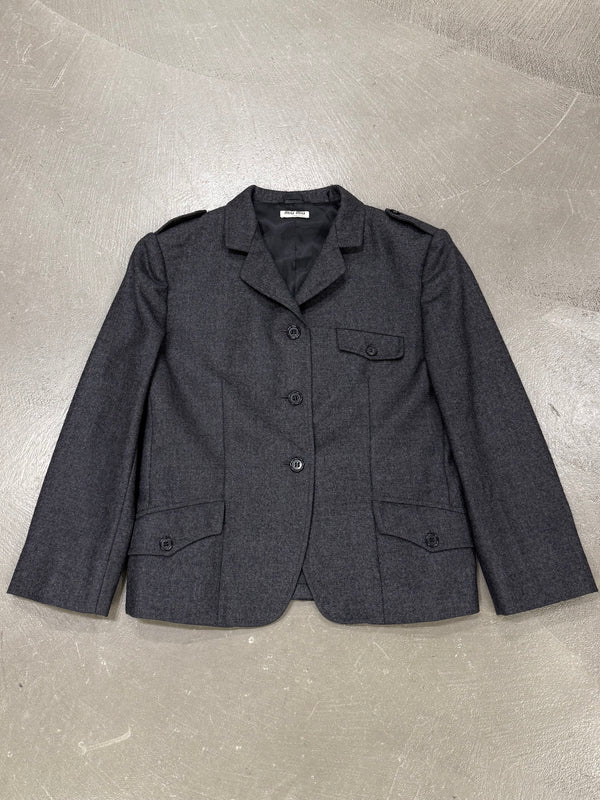 2000s Miu Miu cropped blazer jacket