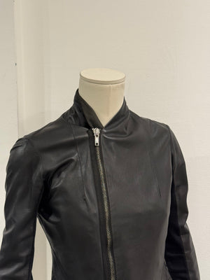 Rick Owens cropped leather jacket
