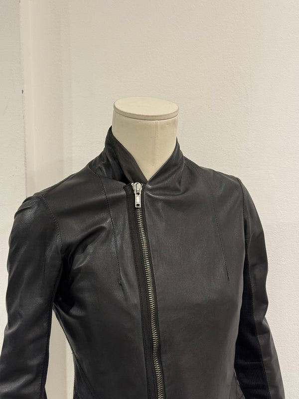 Rick Owens cropped leather jacket