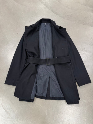A/W2008 Dior paneled military wool belted coat