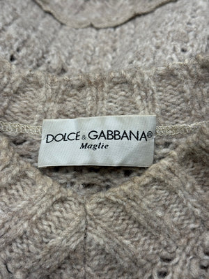 1990s Dolce & Gabbana le maglie patchwork knit
