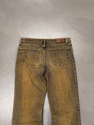 2000s Cavalli sand wash flared jeans