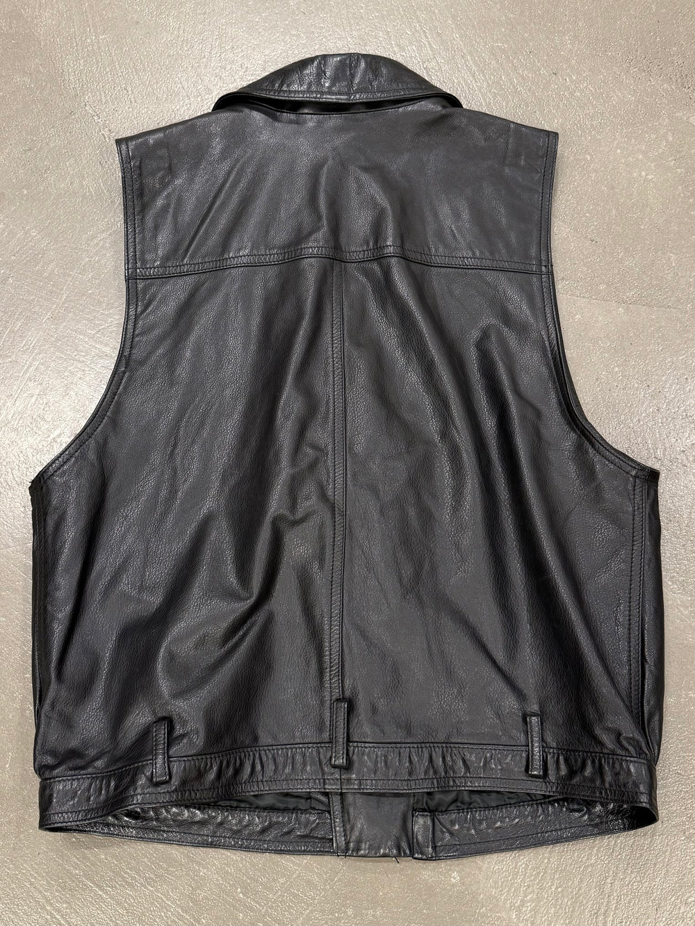 1990s Emporio Armani biker leather vest