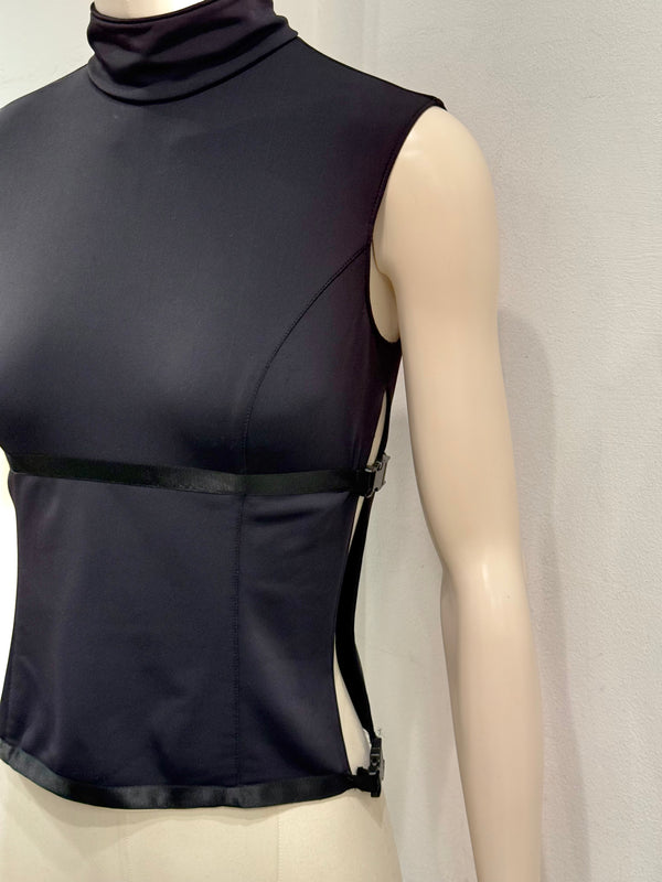 1999 Miu Miu technical sleeveless top with strap detailing