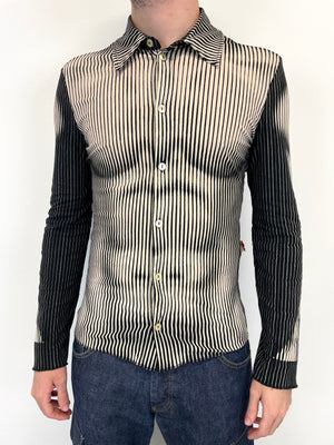SS1996 Jean Paul Gaultier Muscle torso trompe l'oeil shirt