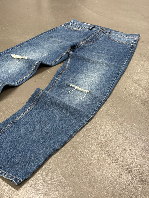 2000s Dries Van Noten distressed jeans