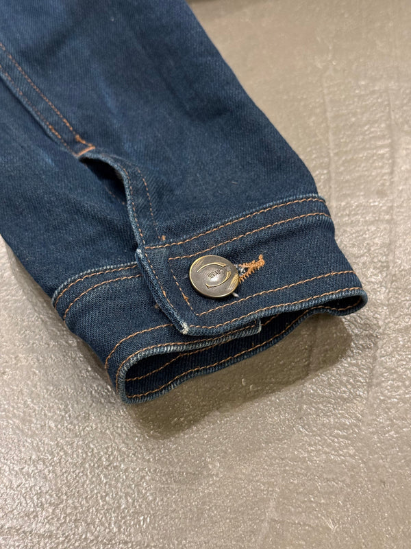 SS 2005 Cavalli denim jacket with leather details
