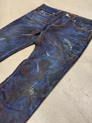 2000s Roberto Cavalli printed illusion pants