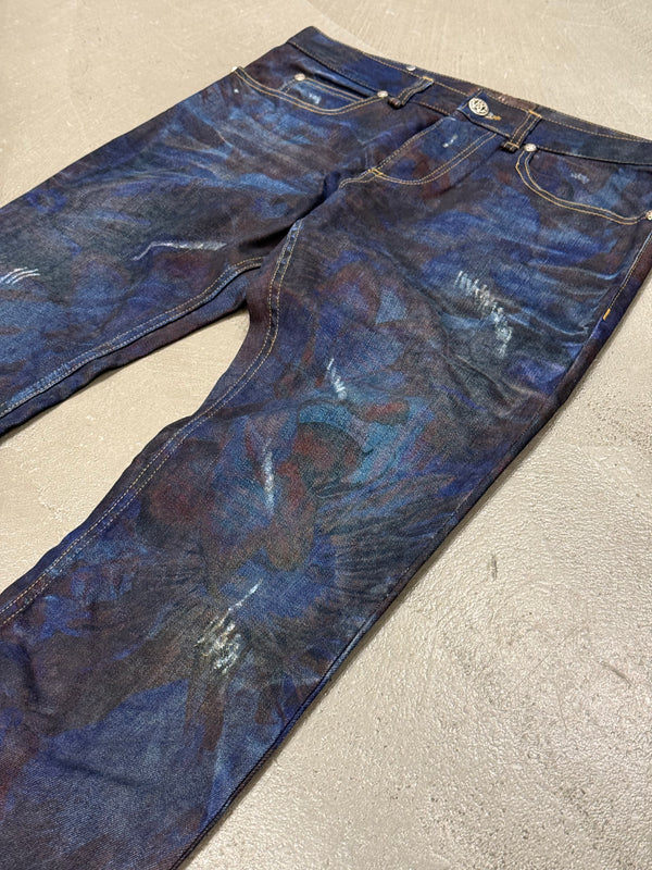 2000s Roberto Cavalli printed illusion pants