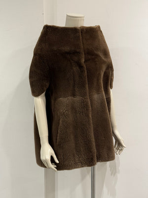 2010 Maison Margiela fur boat neck cape
