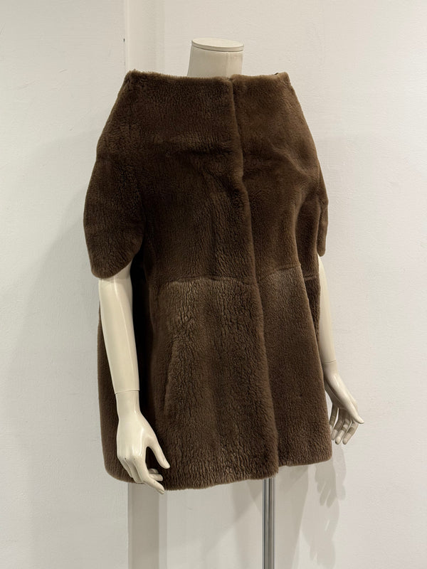 2010 Maison Margiela fur boat neck cape