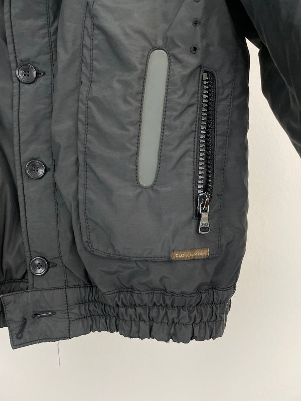 2003 Dolce & Gabbana military parachute Goggle window bomber jacket archive