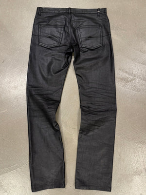 2000s Dior by Hedi Slimane coated jeans