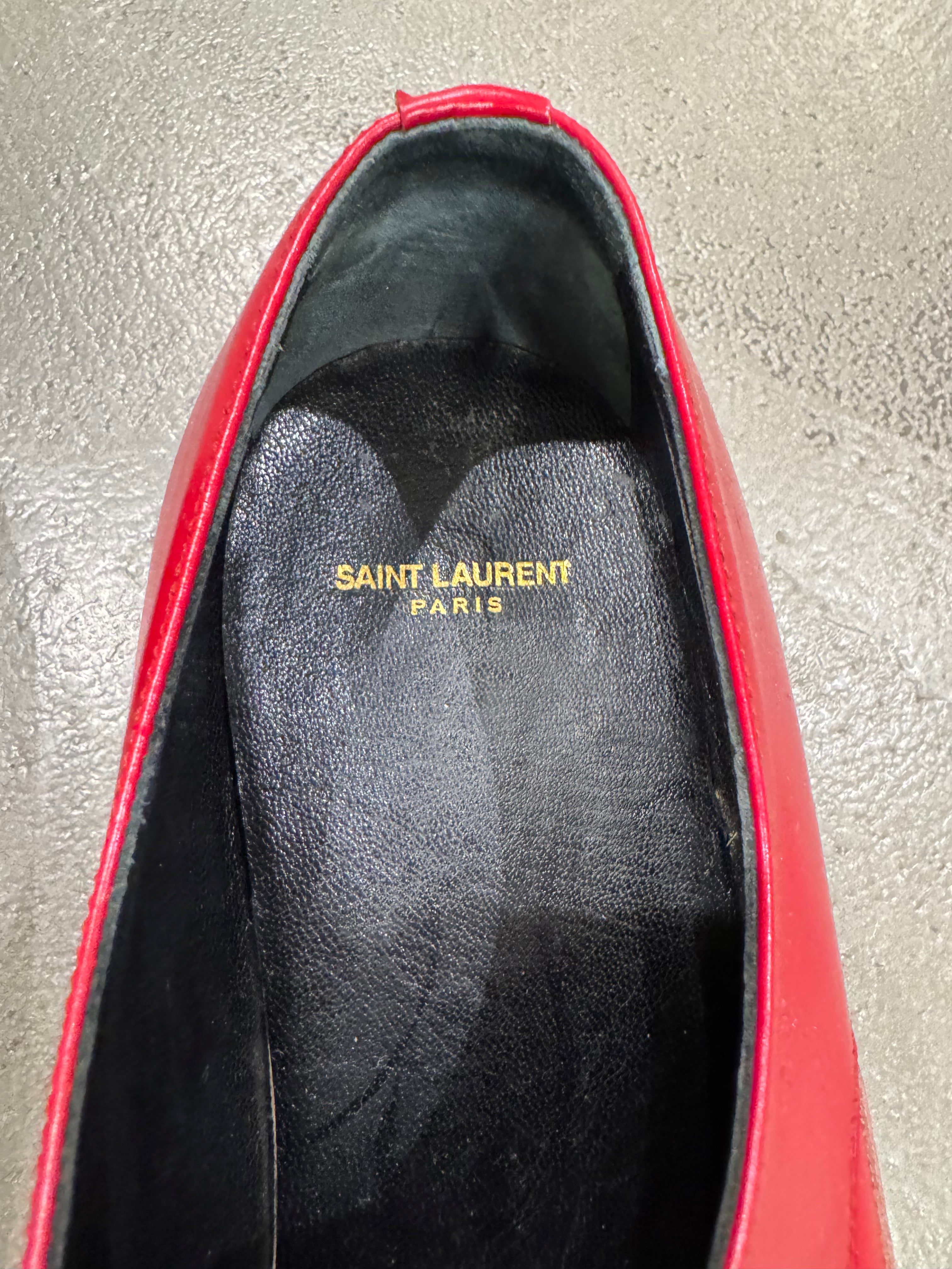 A/W2014 Saint Laurent by Hedi Slimane runway leather creepers derby sh