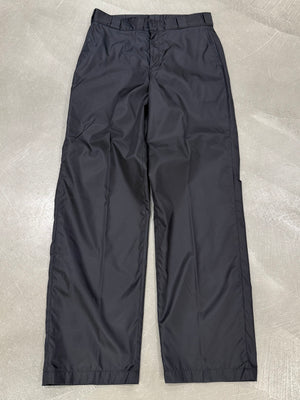 2000s Prada nylon wide leg trousers