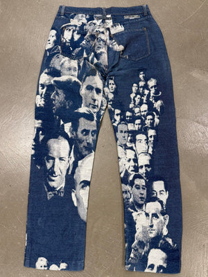 A/W1992 Jean Paul Gaultier jacquard face denim