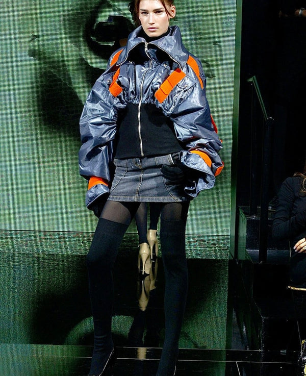 A/W2003 DOLCE & GABBANA bondage paracadute aviatore jacket
