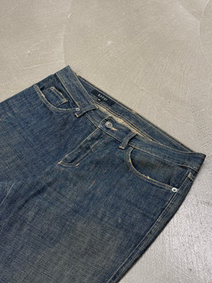 2000s Gucci by Tom Ford embroidered logo jeans