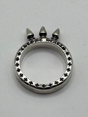 Chrome Hearts baby bell three spikes ring