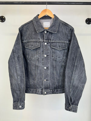 1999 Helmut Lang classic grey faded denim jacket